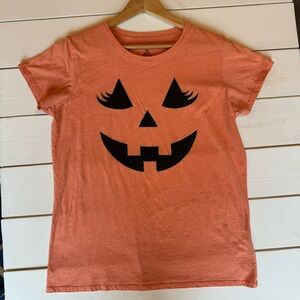 Way to Celebrate Halloween Jack-o-Lantern Short Sleeve Tee Orange XL